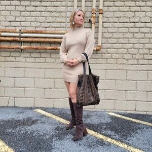 Blondo Tessa Knee-High Boots Chocolate Suede Women's 8.5